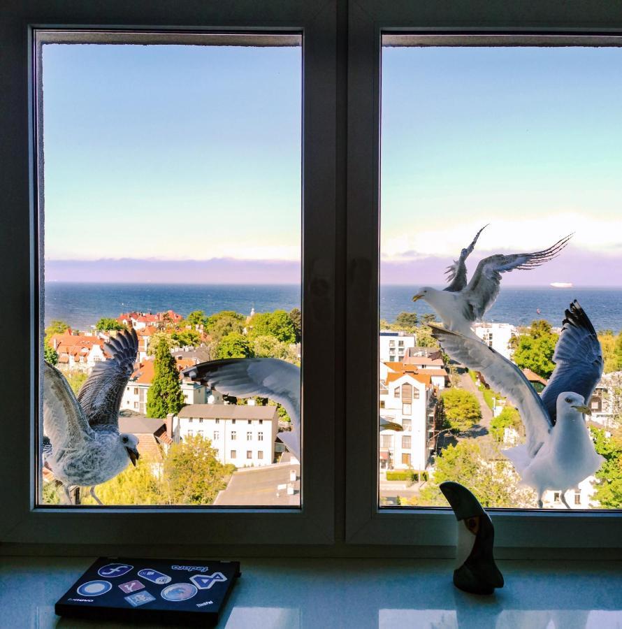Pokoje Przy Plazy Z Widokiem Na Morze Zoppot Exterior foto