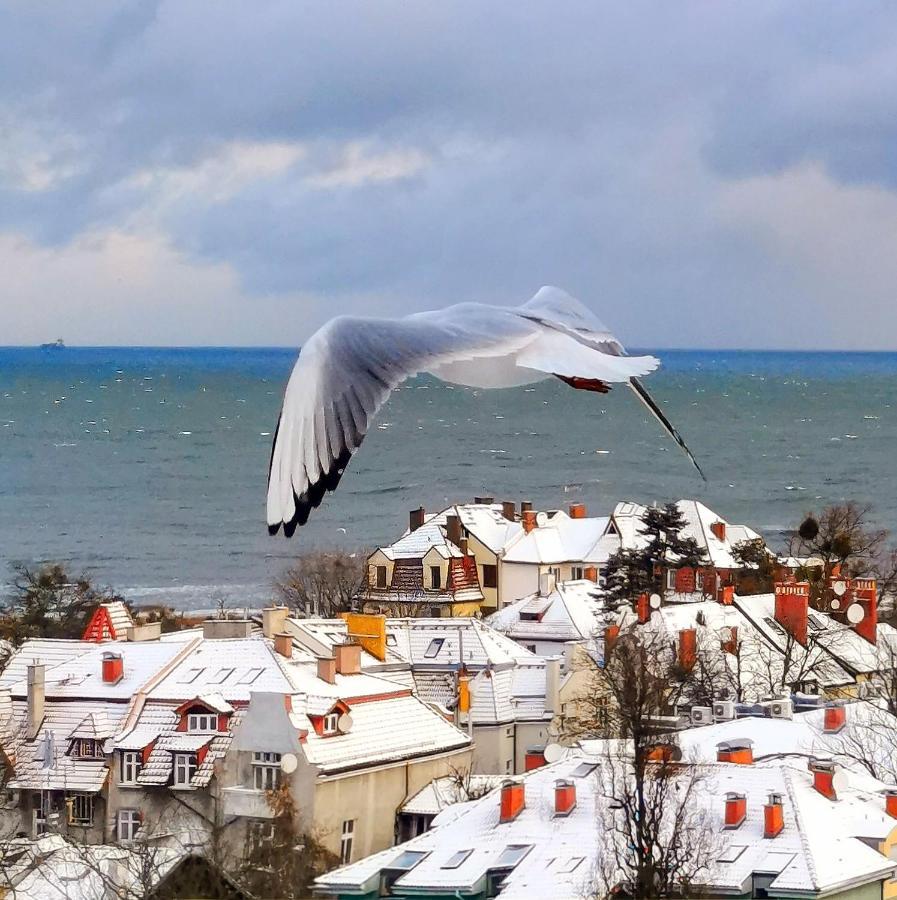 Pokoje Przy Plazy Z Widokiem Na Morze Zoppot Exterior foto