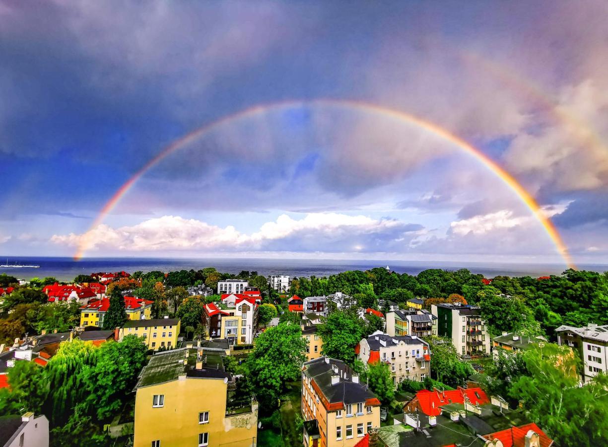 Pokoje Przy Plazy Z Widokiem Na Morze Zoppot Exterior foto