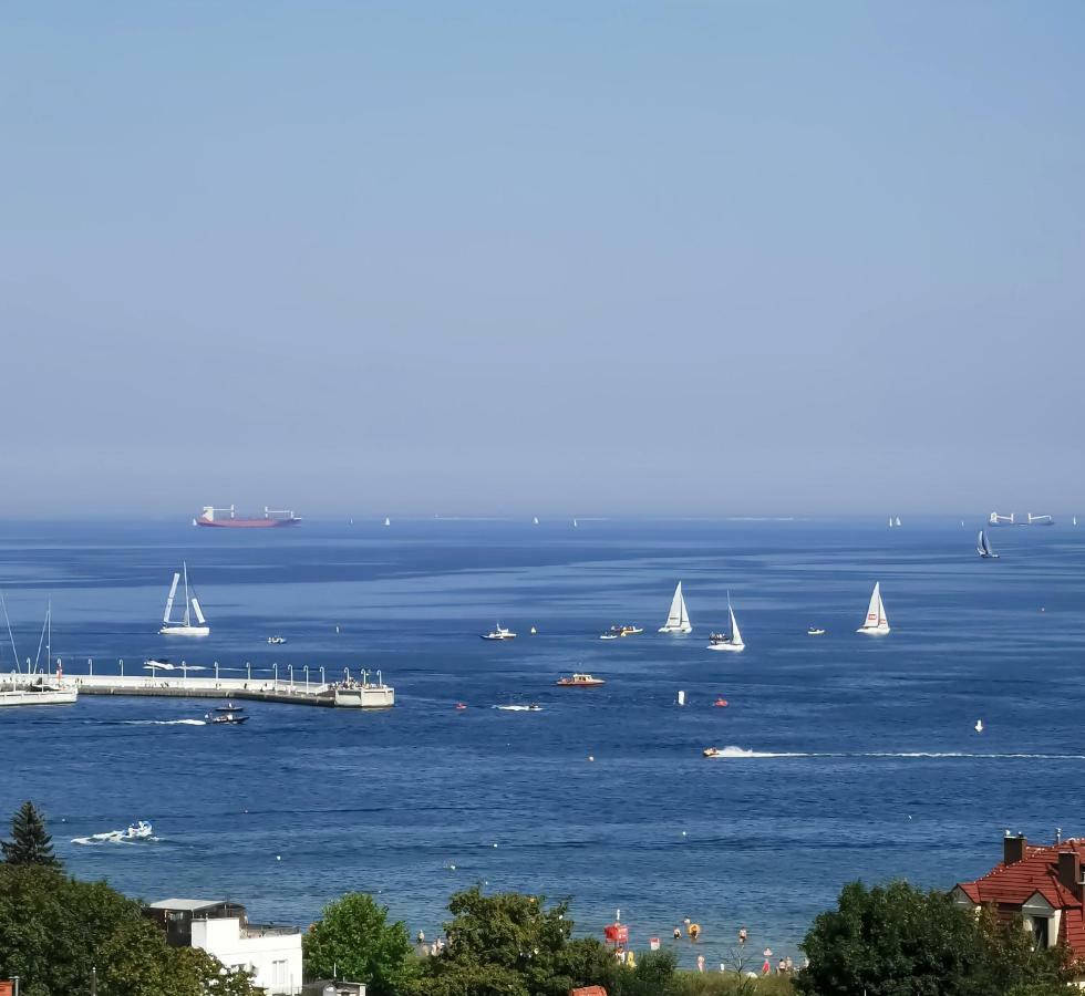 Pokoje Przy Plazy Z Widokiem Na Morze Zoppot Exterior foto